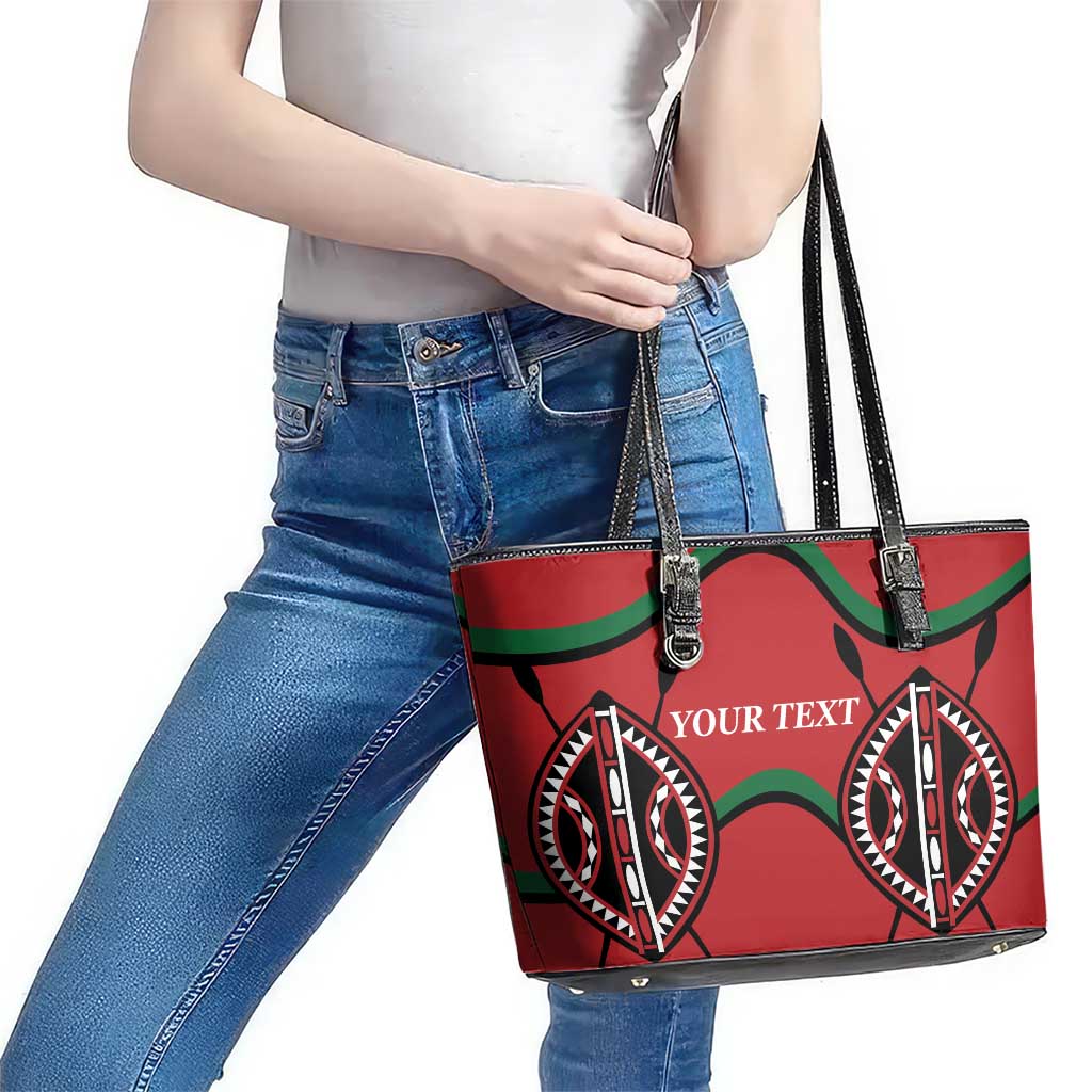 Custom Kenya Rugby Leather Tote Bag Summer Paris 2024 LT9