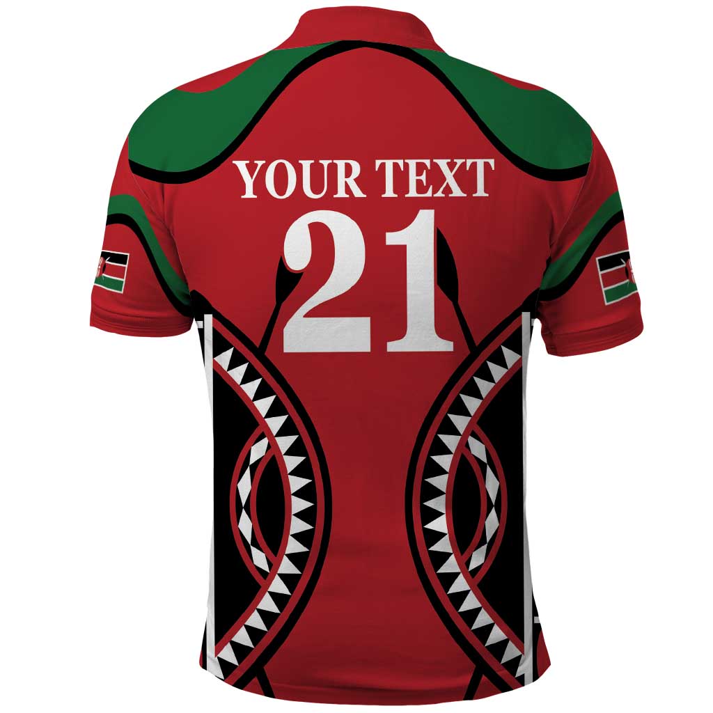 Custom Kenya Rugby Polo Shirt Summer Paris 2024 LT9