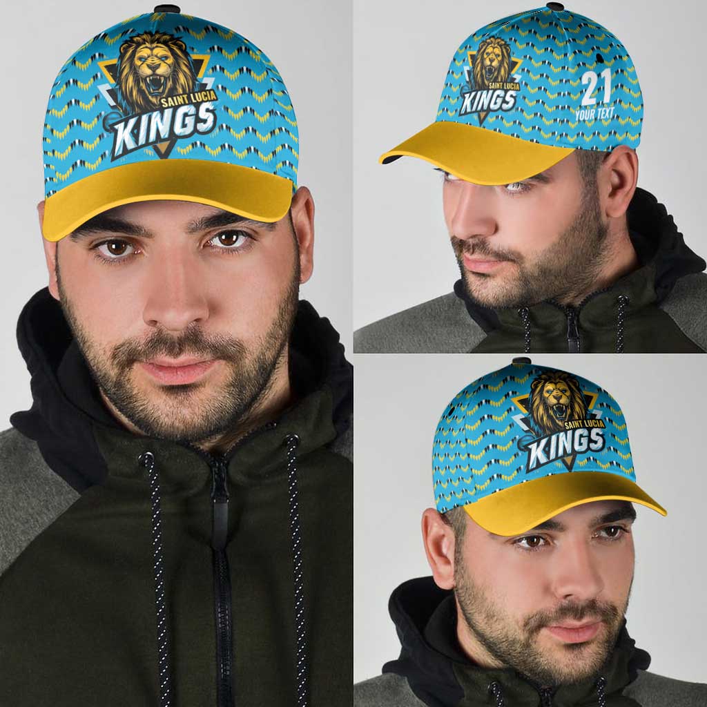 Custom Caribbean Cricket Saint Lucia Classic Cap Glory is Ours Kings Rule 2025 LT9