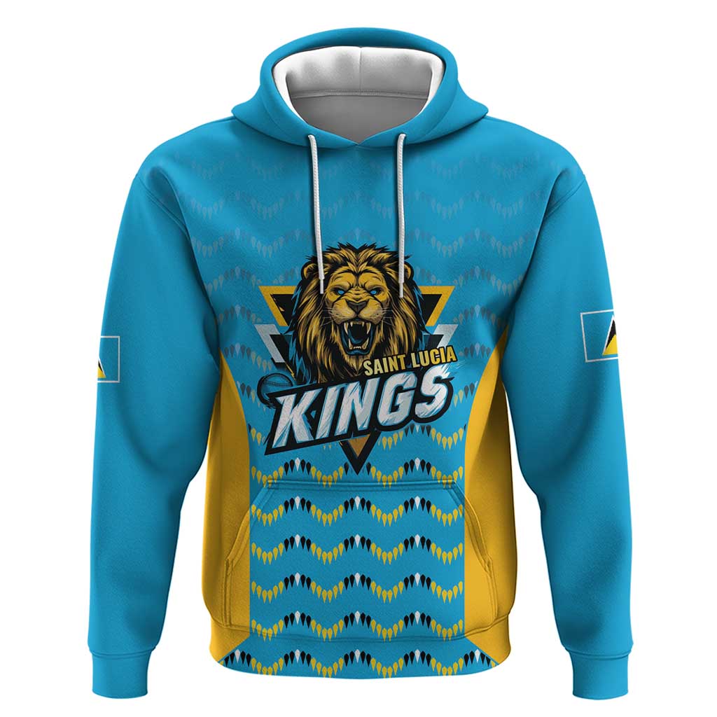 Custom Caribbean Cricket Saint Lucia Hoodie Glory is Ours Kings Rule 2025 LT9
