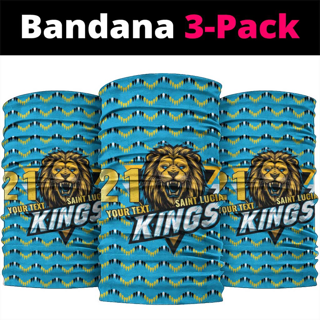 Custom Caribbean Cricket Saint Lucia Neck Gaiter Glory is Ours Kings Rule 2025 LT9