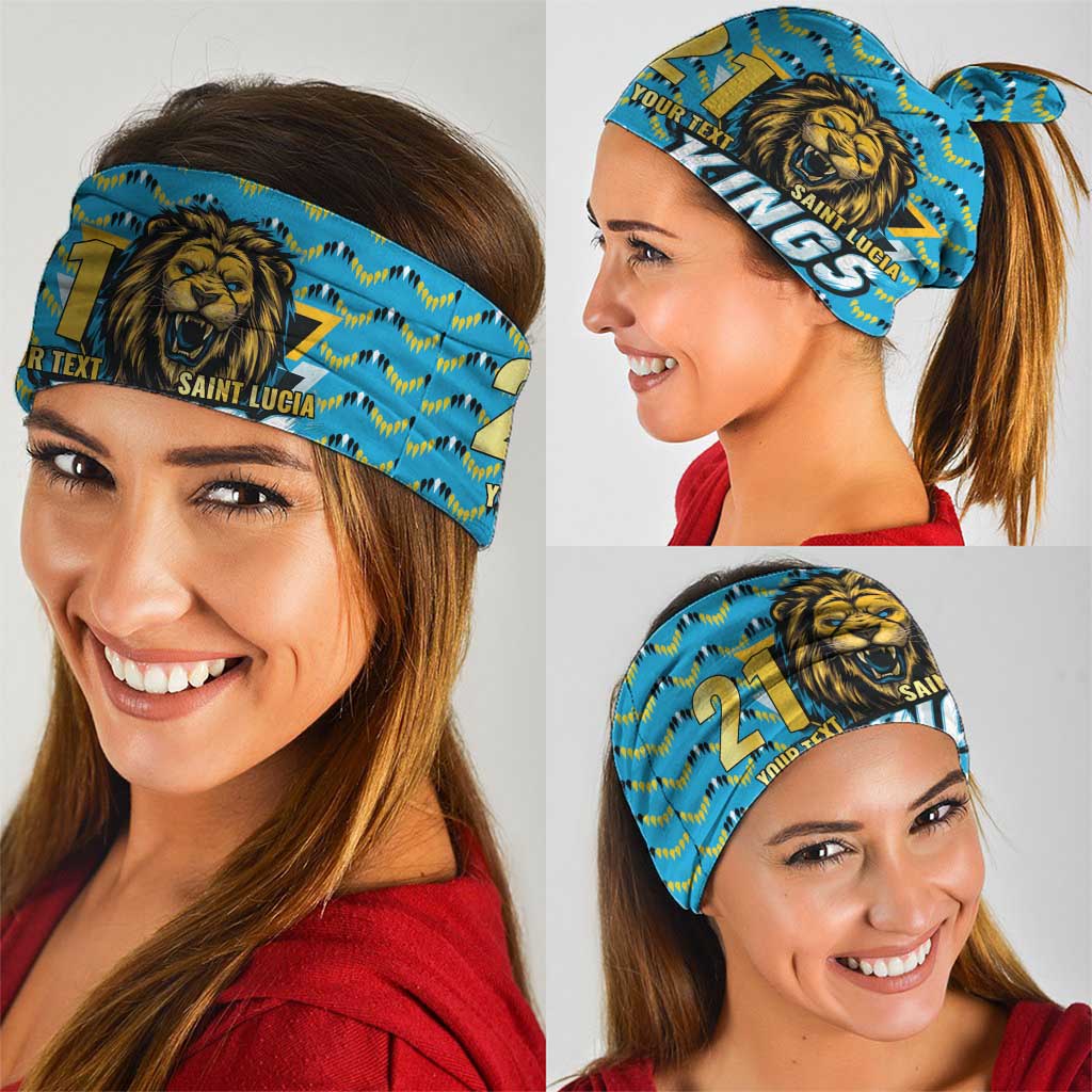 Custom Caribbean Cricket Saint Lucia Neck Gaiter Glory is Ours Kings Rule 2025 LT9