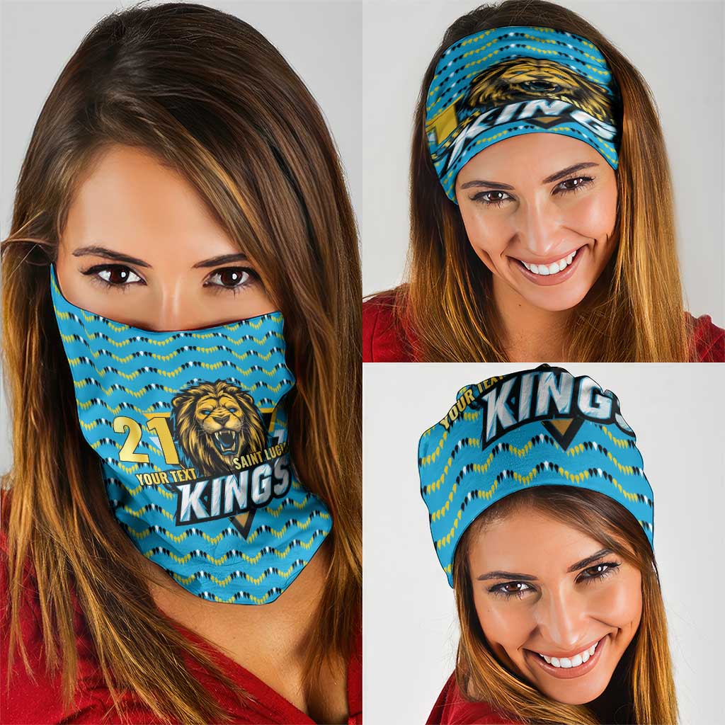 Custom Caribbean Cricket Saint Lucia Neck Gaiter Glory is Ours Kings Rule 2025 LT9