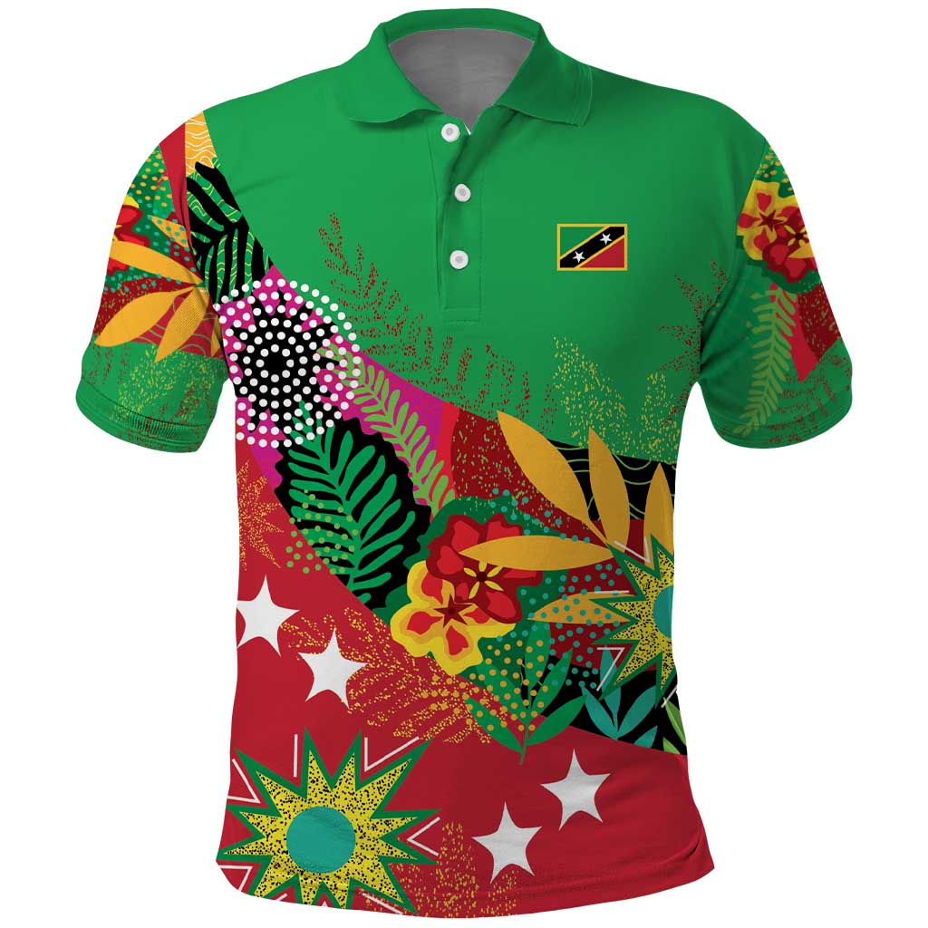 Custom Caribbean Cricket St Kitts and Nevis Polo Shirt Patriots Reign 2025 LT9