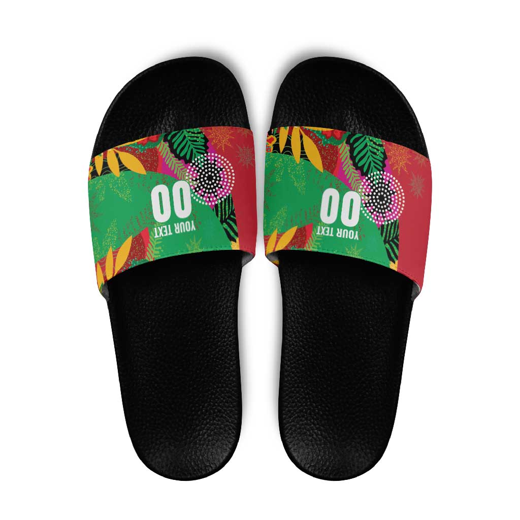 Custom Caribbean Cricket St Kitts and Nevis Slide Sandals Patriots Reign 2025 LT9