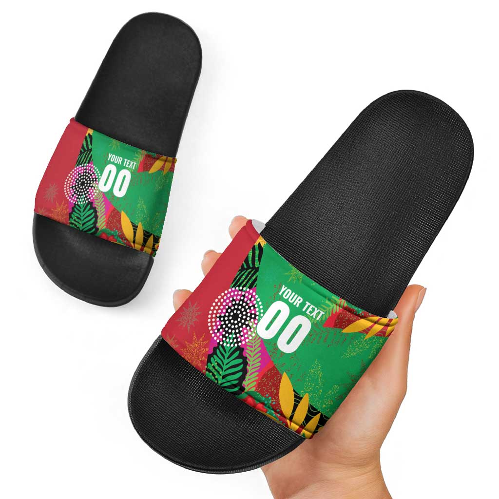 Custom Caribbean Cricket St Kitts and Nevis Slide Sandals Patriots Reign 2025 LT9