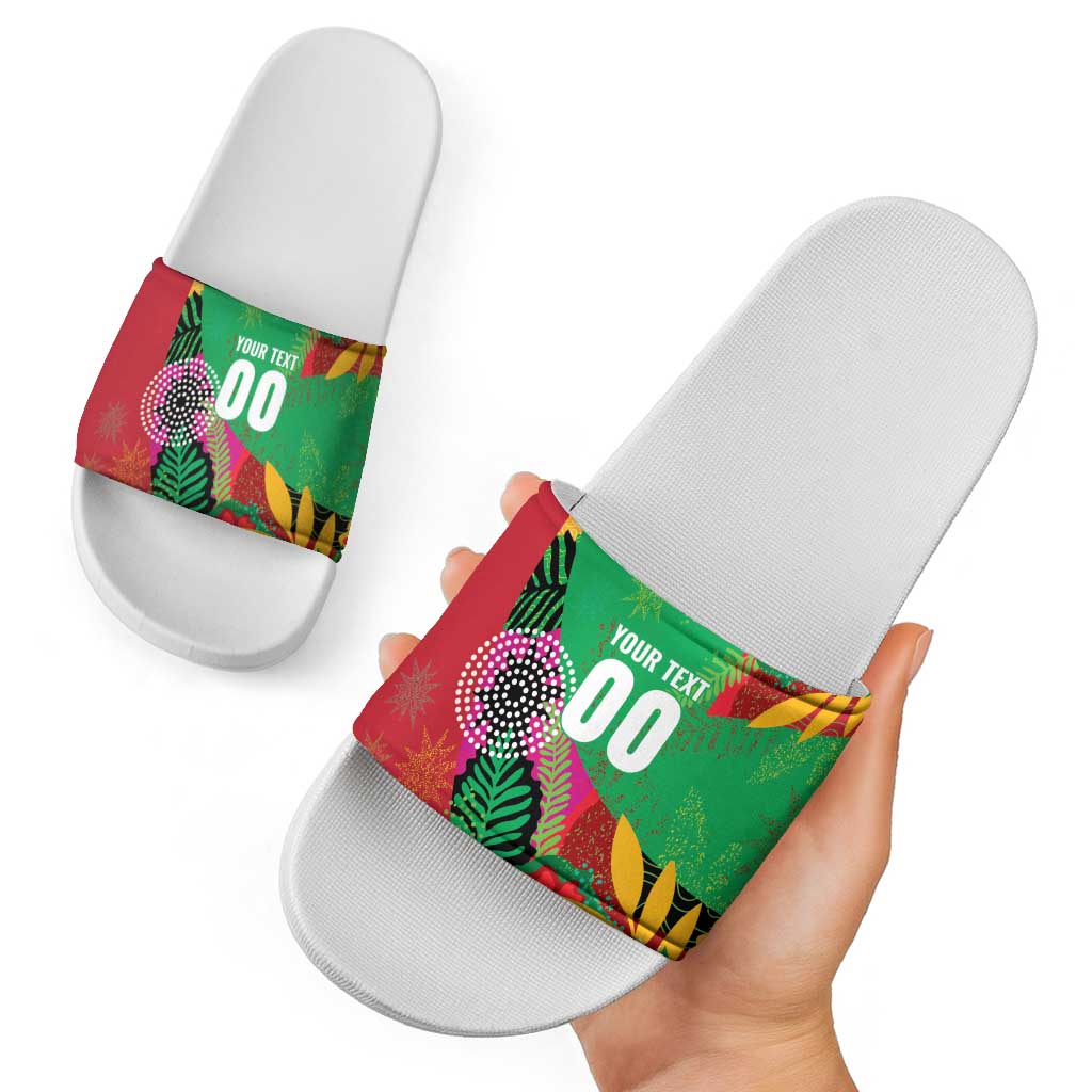 Custom Caribbean Cricket St Kitts and Nevis Slide Sandals Patriots Reign 2025 LT9