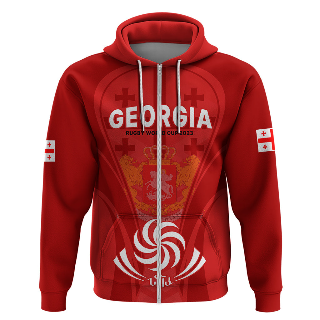 Custom Georgia Rugby Hoodie World Cup 2023 Come On Lelos LT9