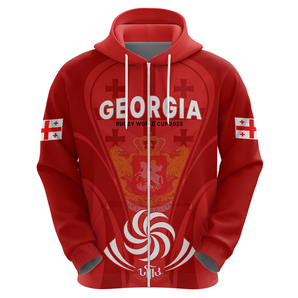 Custom Georgia Rugby Hoodie World Cup 2023 Come On Lelos LT9