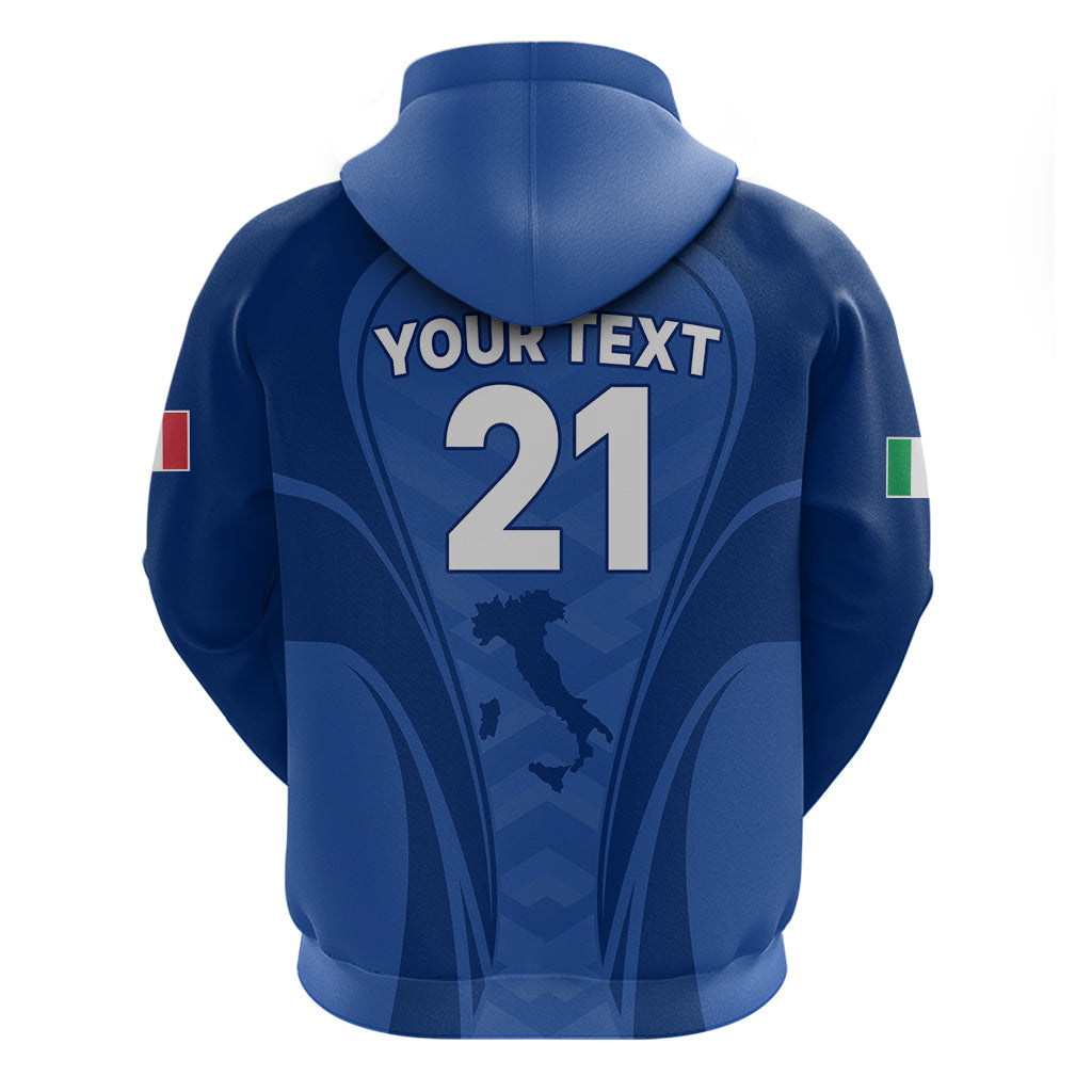 Custom Italy Rugby Hoodie World Cup 2023 Go Gli Azzurri Sporty Style LT9