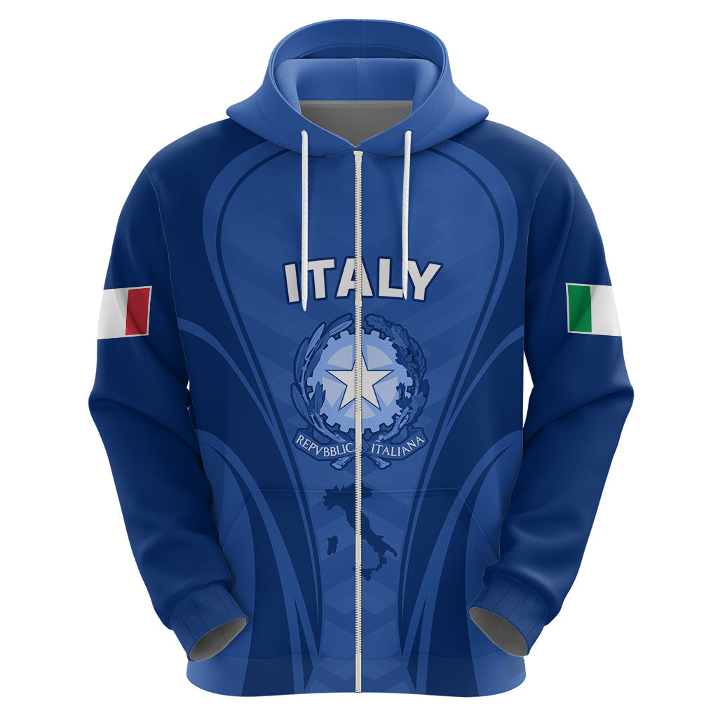 Custom Italy Rugby Hoodie World Cup 2023 Go Gli Azzurri Sporty Style LT9