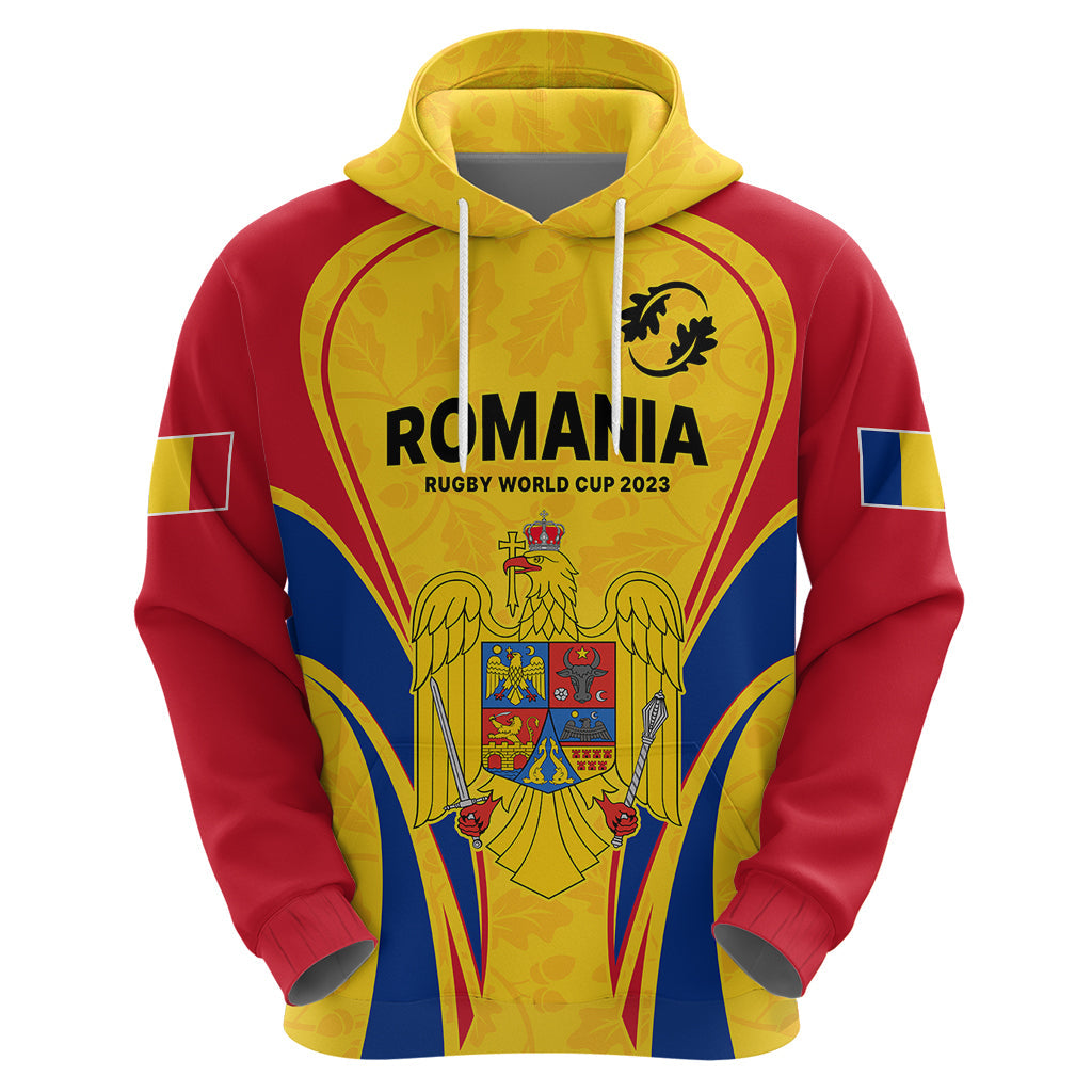 Custom Romania Rugby Hoodie The Oaks World Cup 2023 Go Stejarii LT9