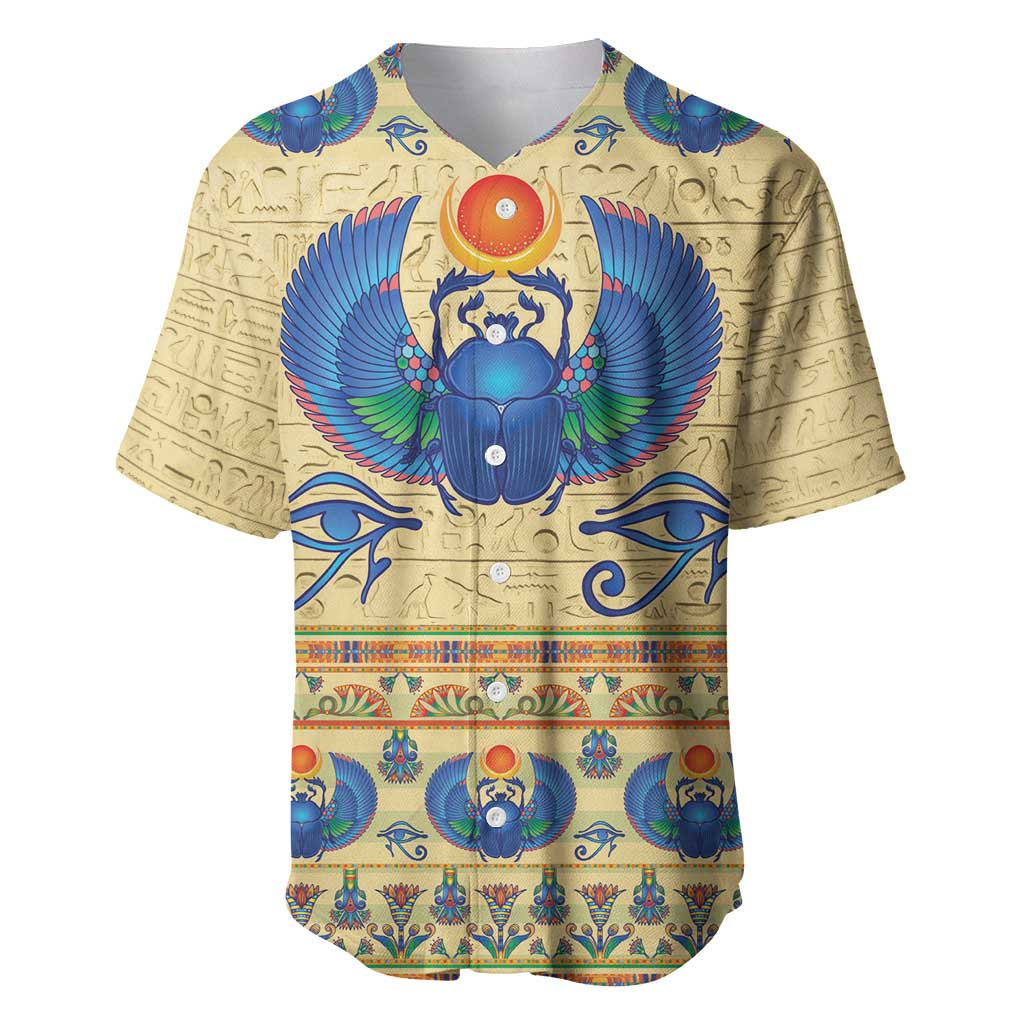 Ancient Egypt Scarab Beetle Baseball Jersey LT9