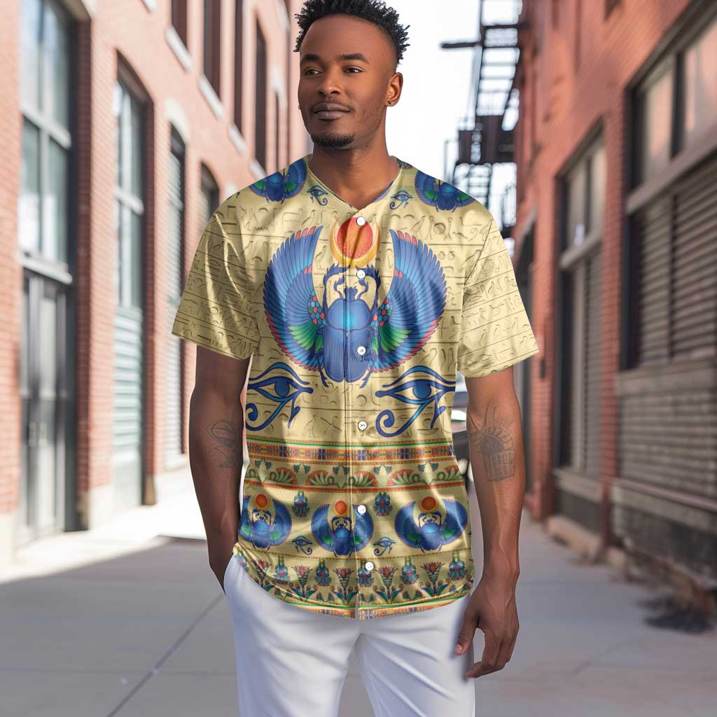 Ancient Egypt Scarab Beetle Baseball Jersey LT9