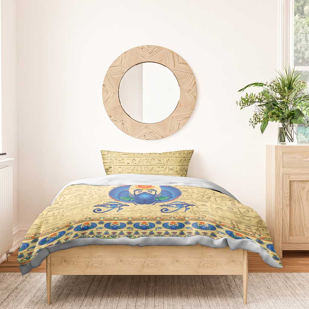 Ancient Egypt Scarab Beetle Bedding Set LT9