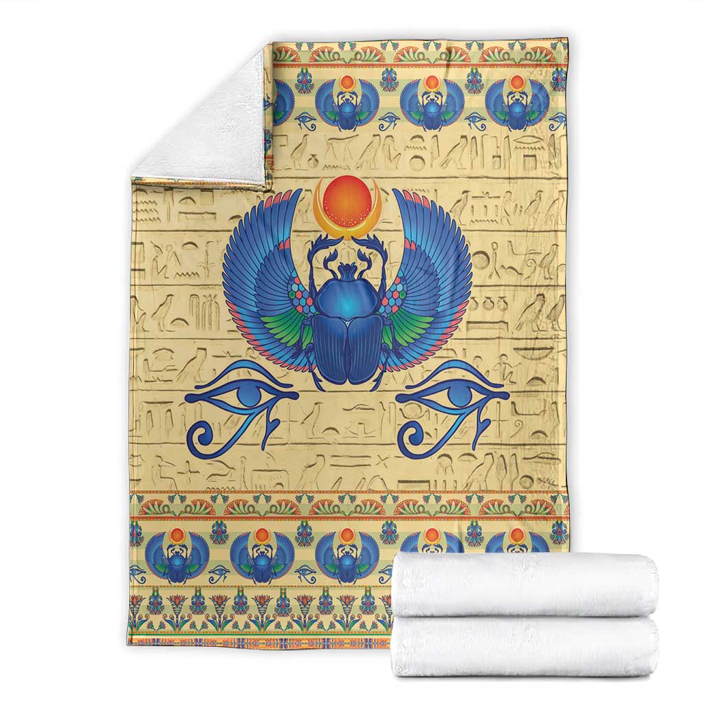 Ancient Egypt Scarab Beetle Blanket LT9