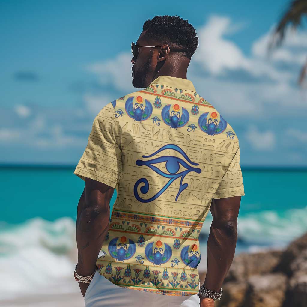 Ancient Egypt Scarab Beetle Hawaiian Shirt LT9