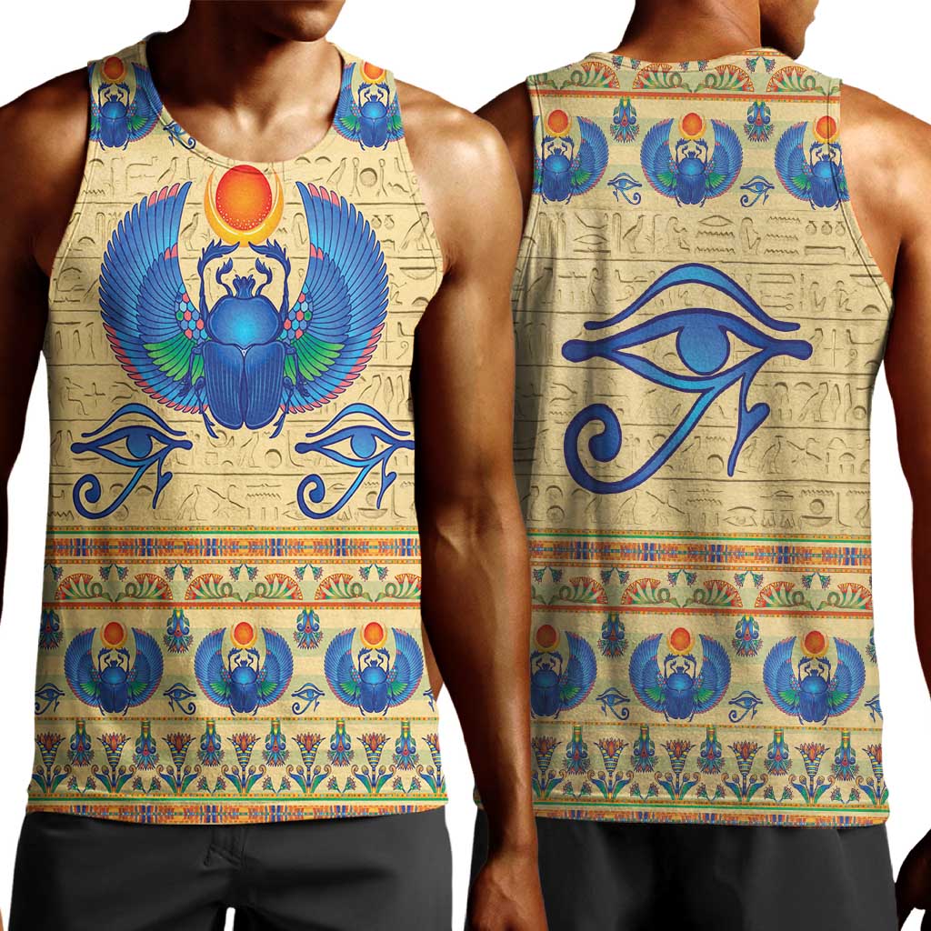 Ancient Egypt Scarab Beetle Men Tank Top LT9