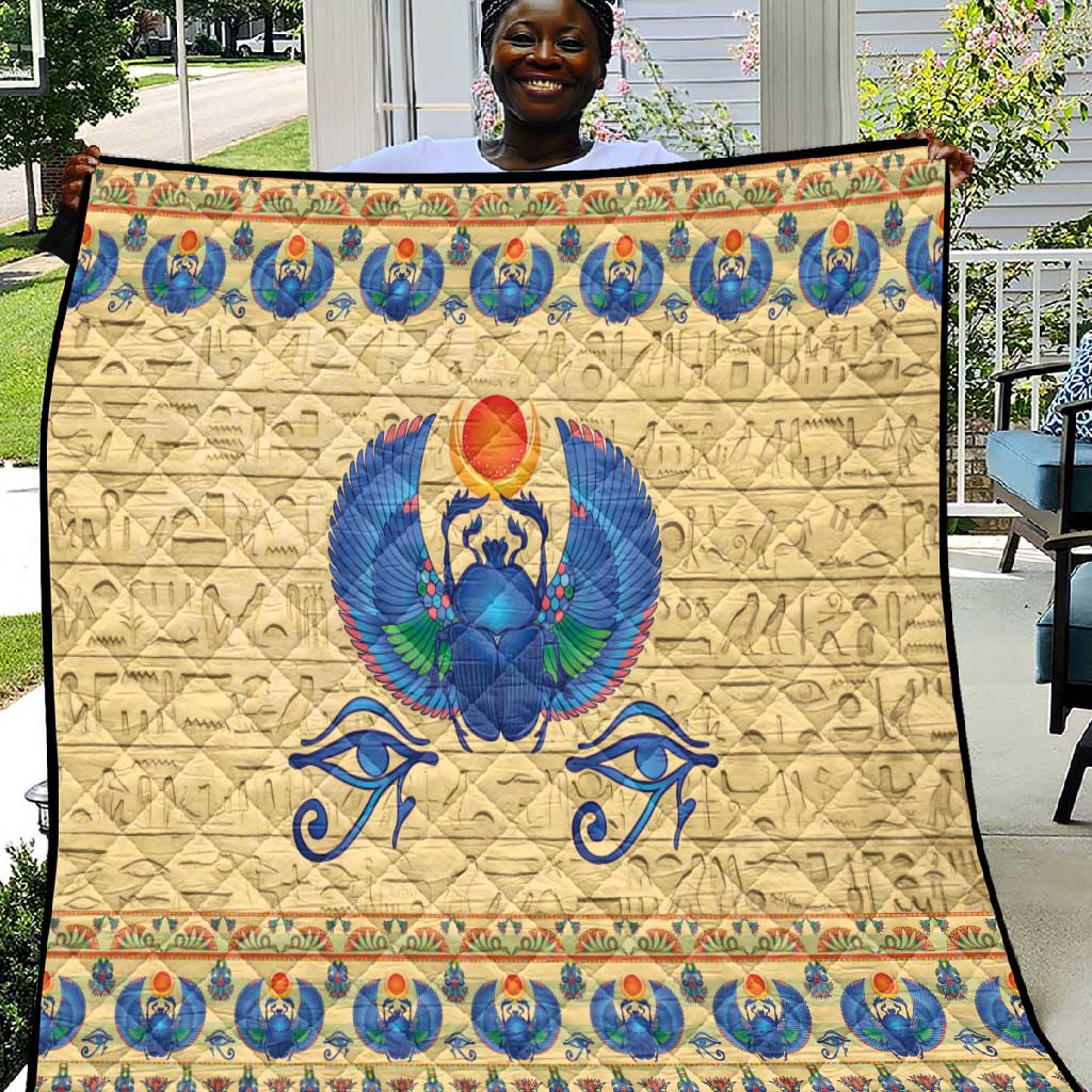 Ancient Egypt Scarab Beetle Quilt LT9