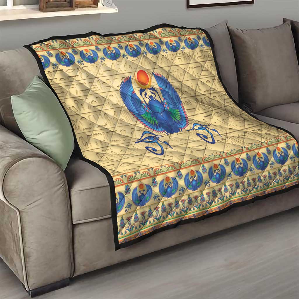 Ancient Egypt Scarab Beetle Quilt LT9