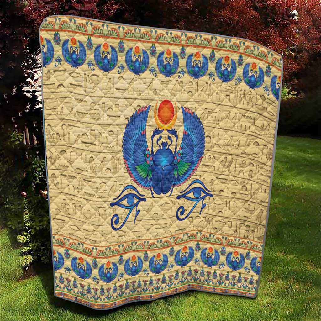 Ancient Egypt Scarab Beetle Quilt LT9