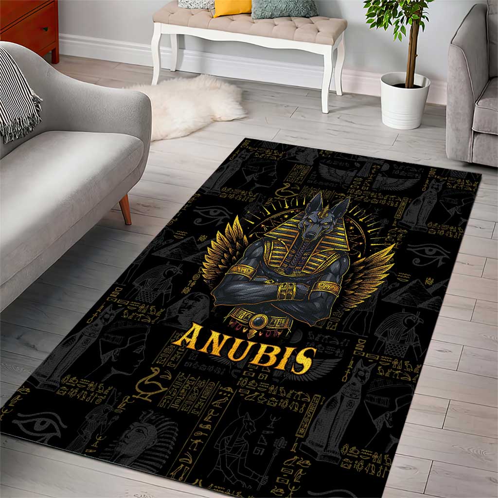 Anubis Egyptian God of Death Area Rug LT9