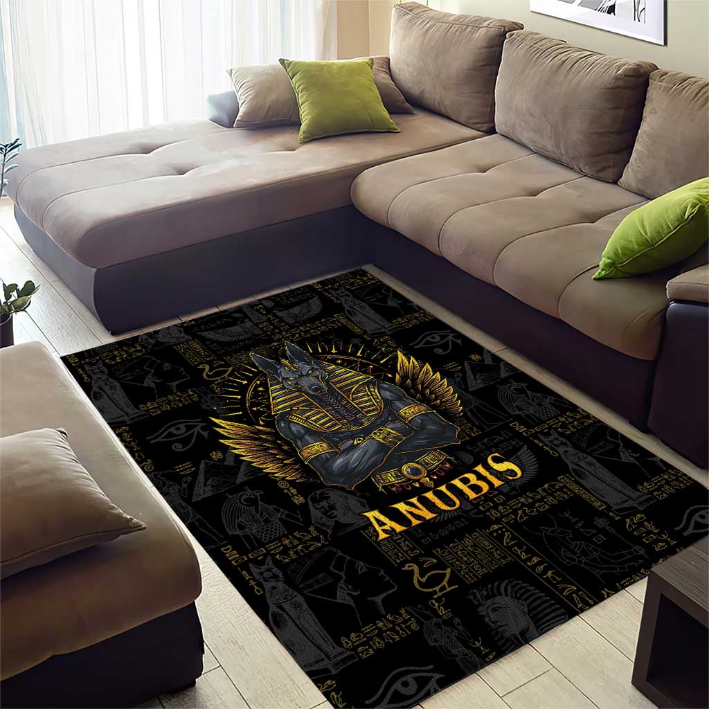 Anubis Egyptian God of Death Area Rug LT9