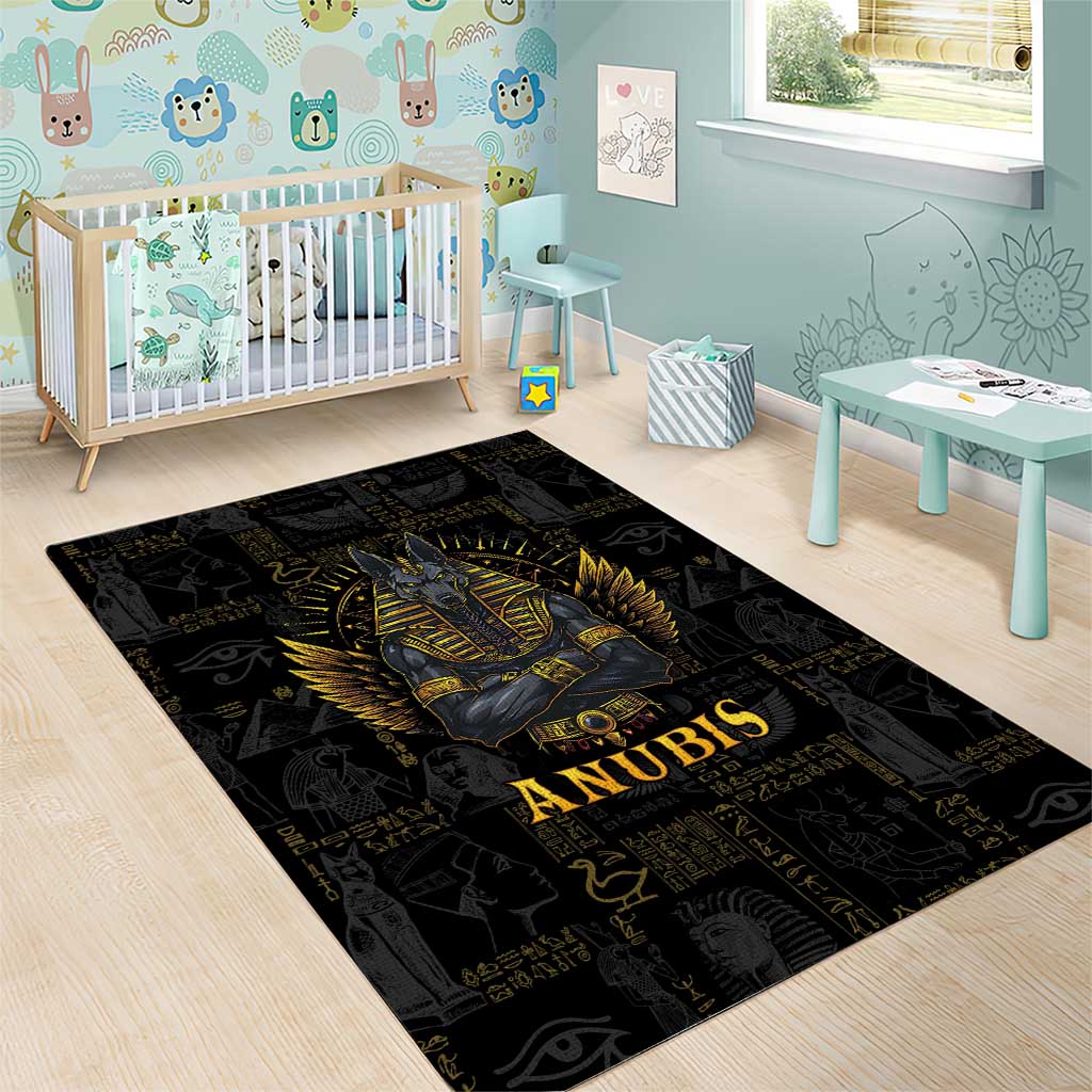 Anubis Egyptian God of Death Area Rug LT9