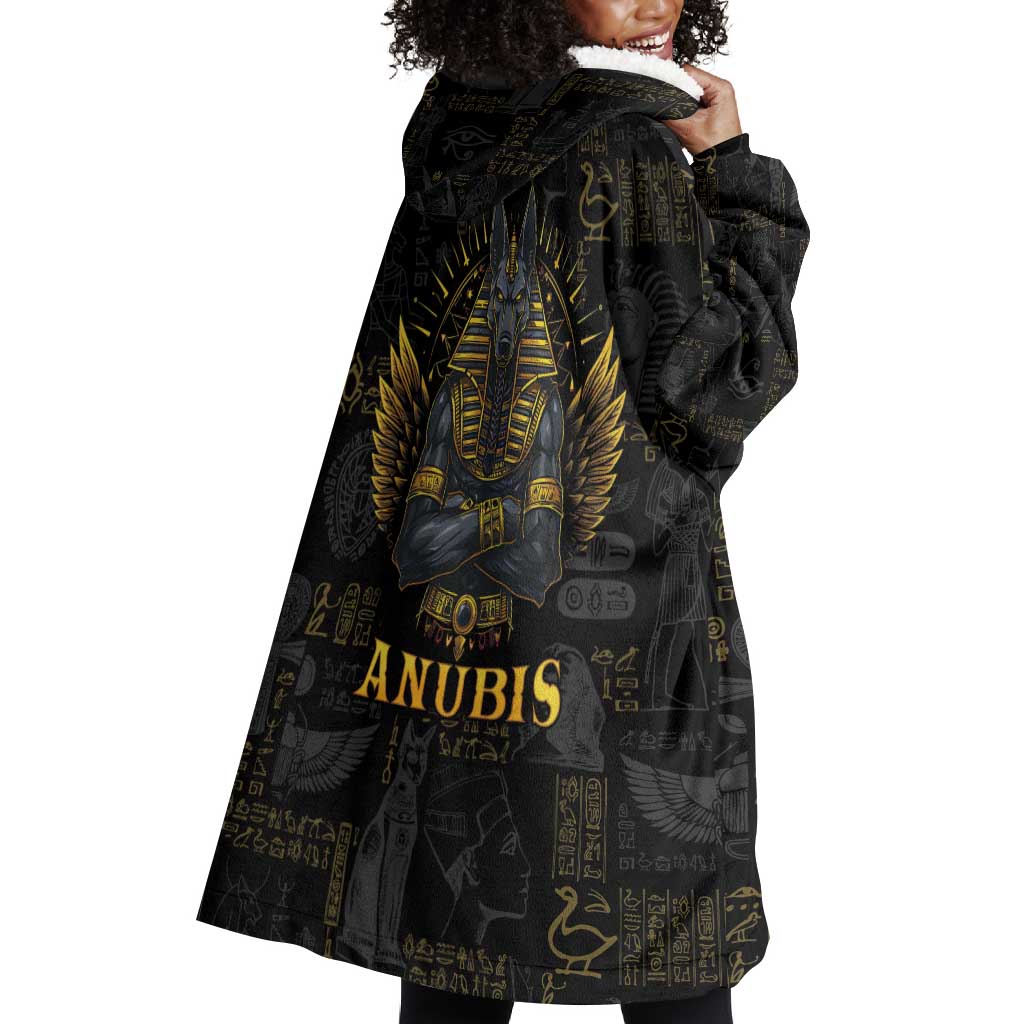 Anubis Egyptian God of Death Wearable Blanket Hoodie LT9
