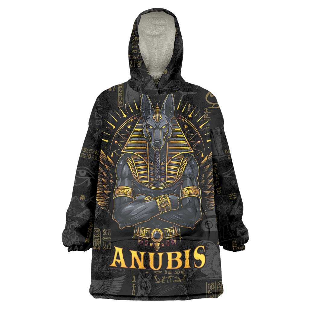 Anubis Egyptian God of Death Wearable Blanket Hoodie LT9
