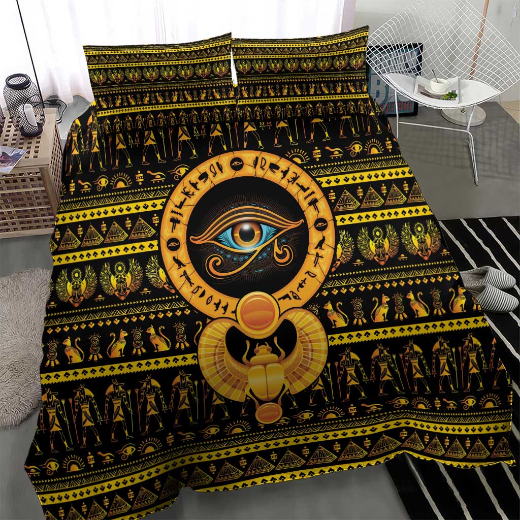 Egyptian God of The Sun Eye of Ra Bedding Set LT9