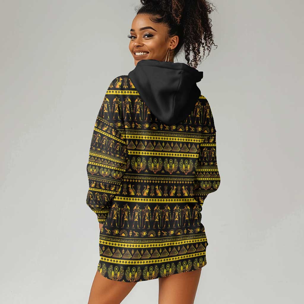 Egyptian God of The Sun Eye of Ra Hoodie Dress LT9