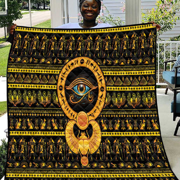 Egyptian God of The Sun Eye of Ra Quilt LT9