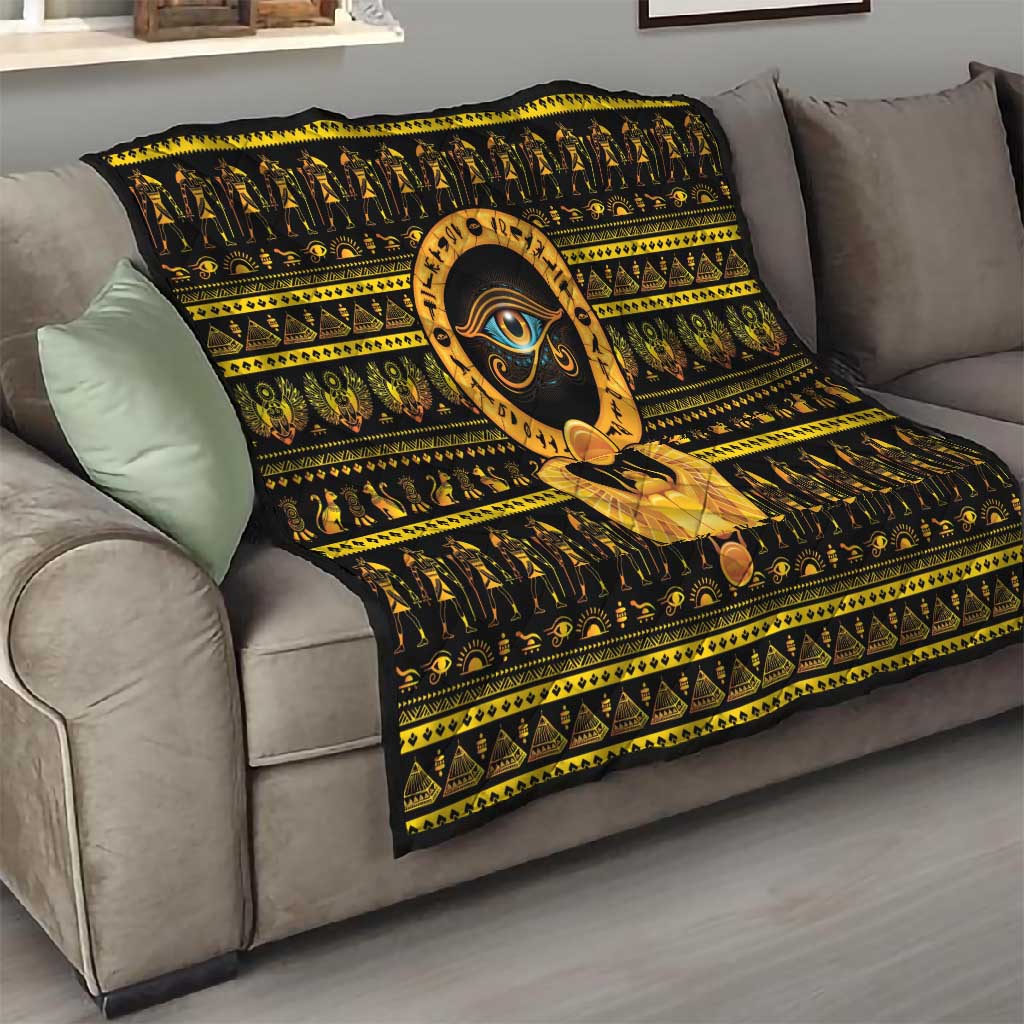 Egyptian God of The Sun Eye of Ra Quilt LT9