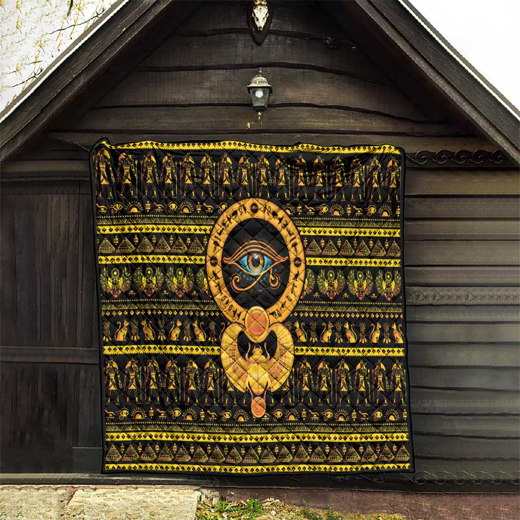 Egyptian God of The Sun Eye of Ra Quilt LT9