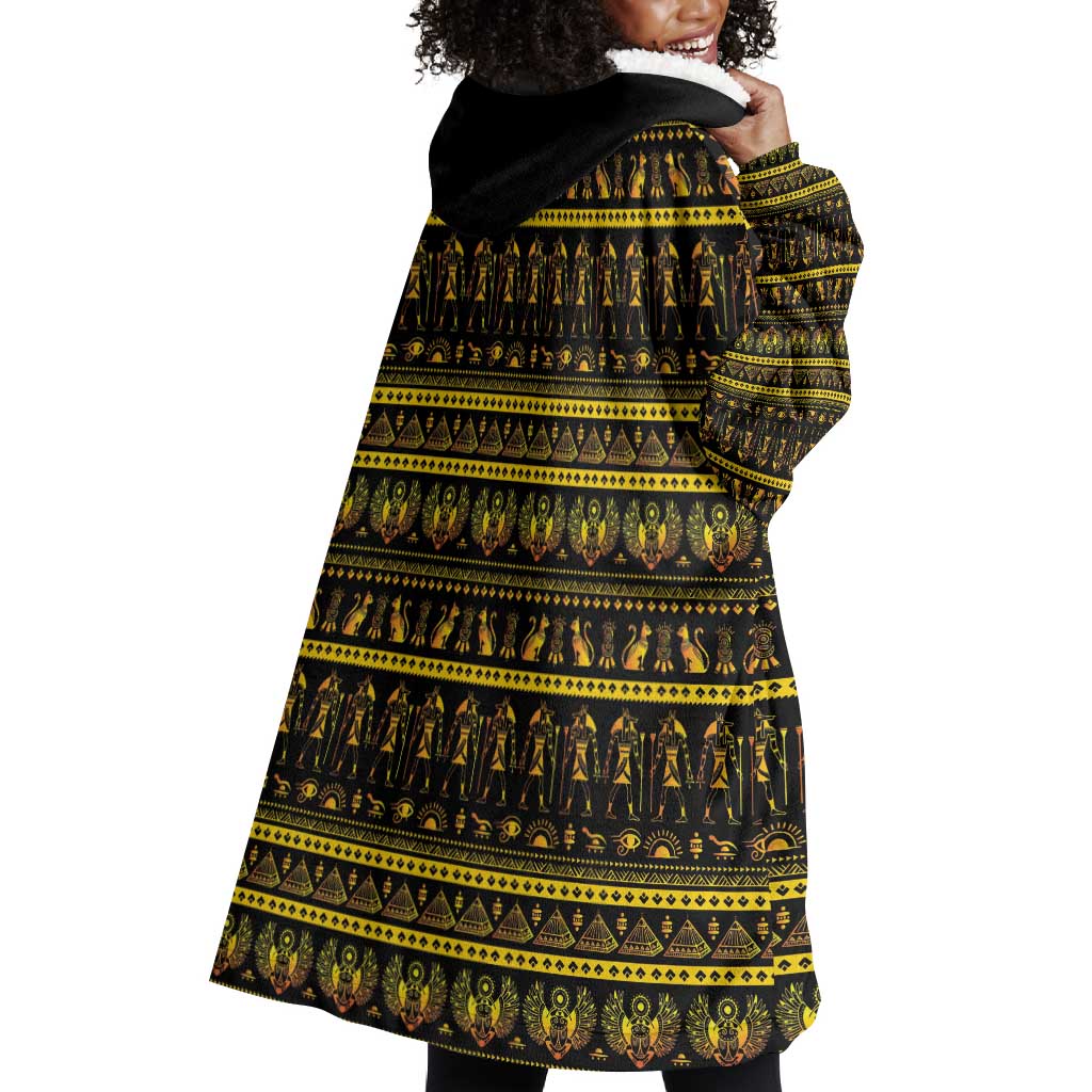 Egyptian God of The Sun Eye of Ra Wearable Blanket Hoodie LT9