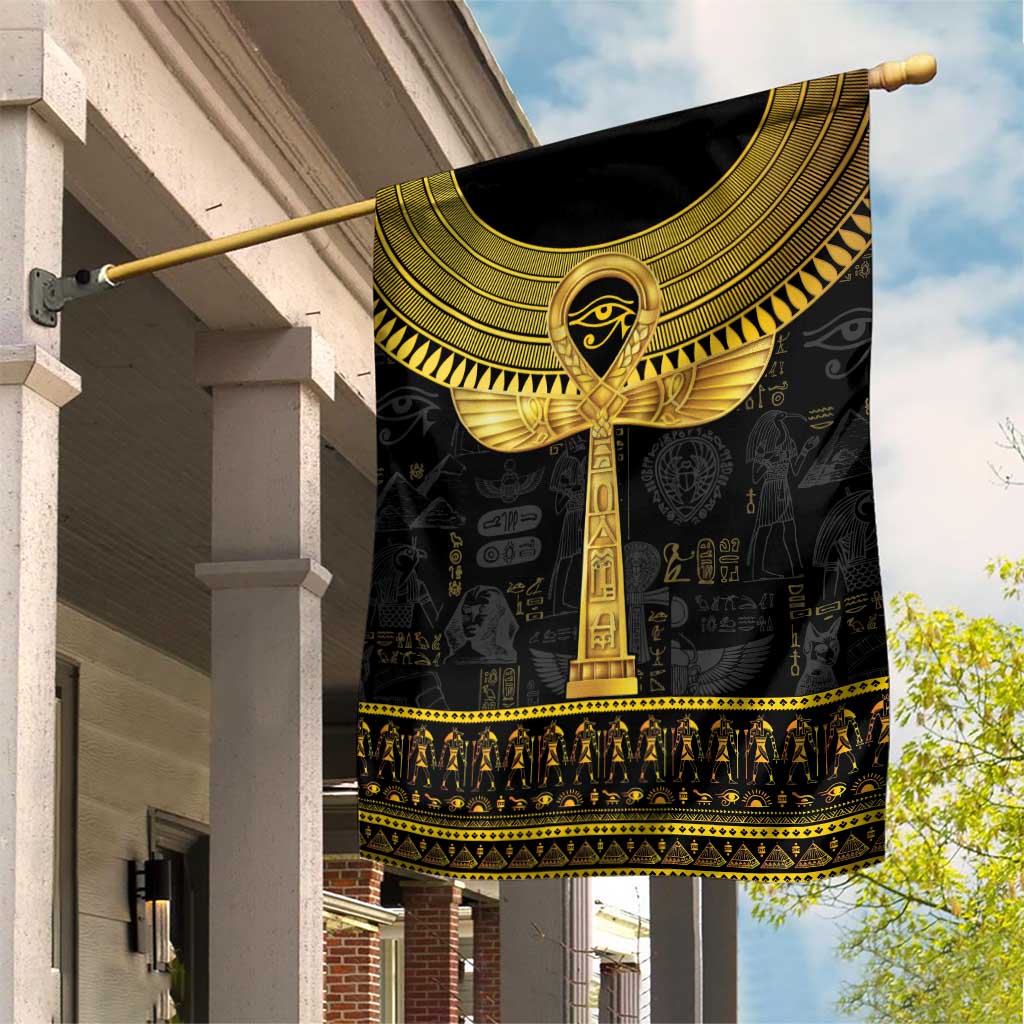 The Ankh Egyptian Hieroglyphs Garden Flag LT9