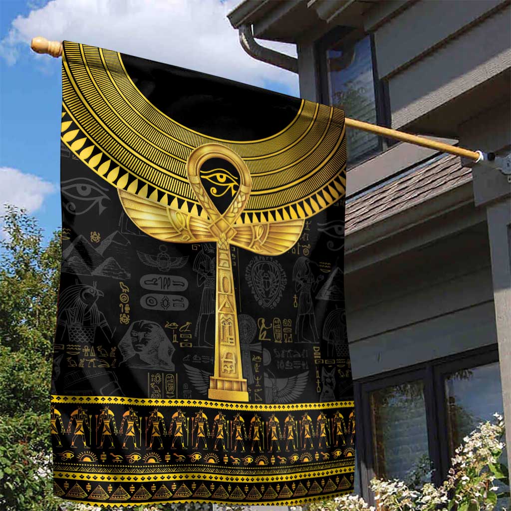 The Ankh Egyptian Hieroglyphs Garden Flag LT9