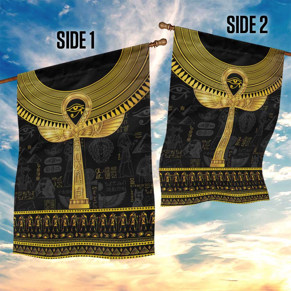 The Ankh Egyptian Hieroglyphs Garden Flag LT9