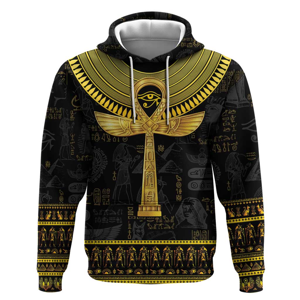 The Ankh Egyptian Hieroglyphs Hoodie LT9