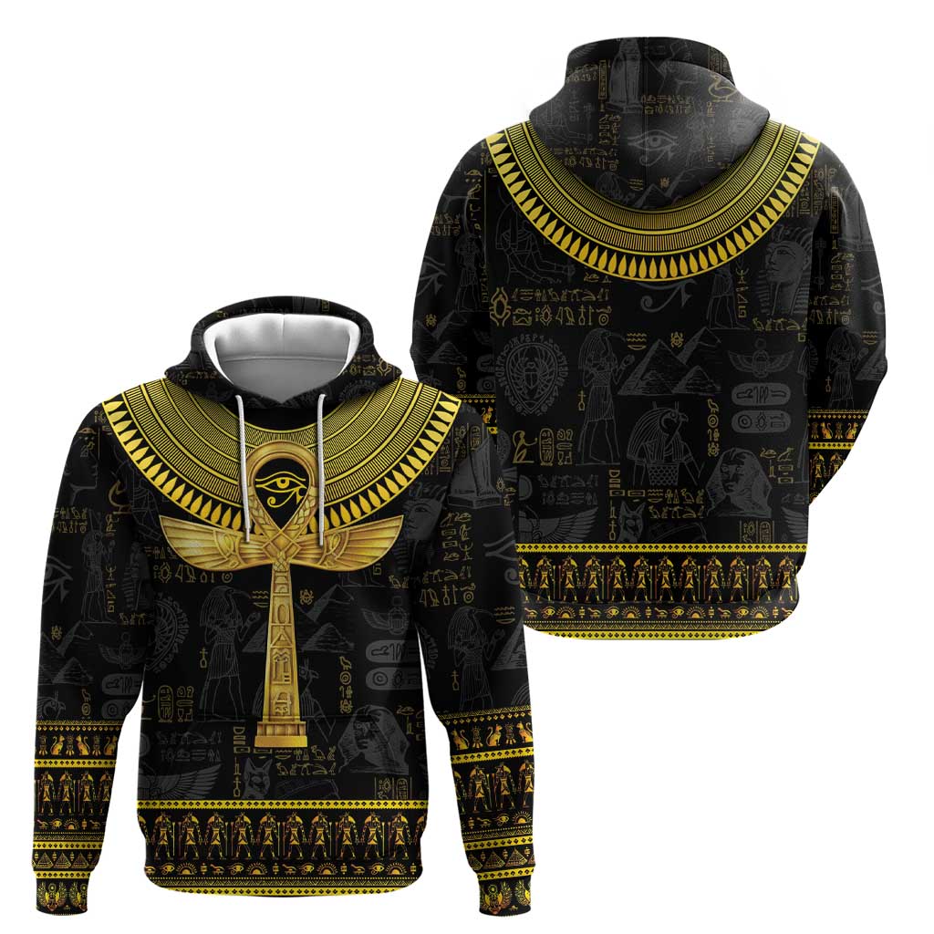 The Ankh Egyptian Hieroglyphs Hoodie LT9