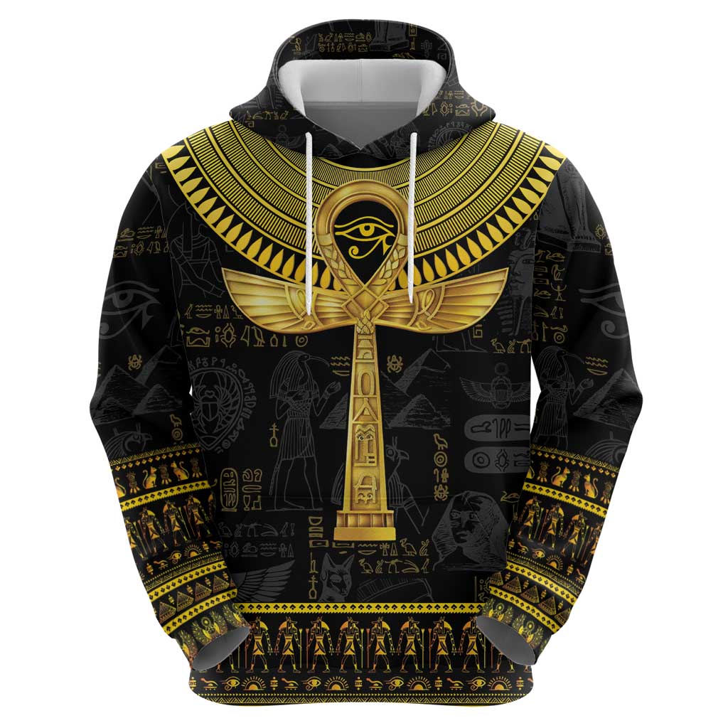 The Ankh Egyptian Hieroglyphs Hoodie LT9