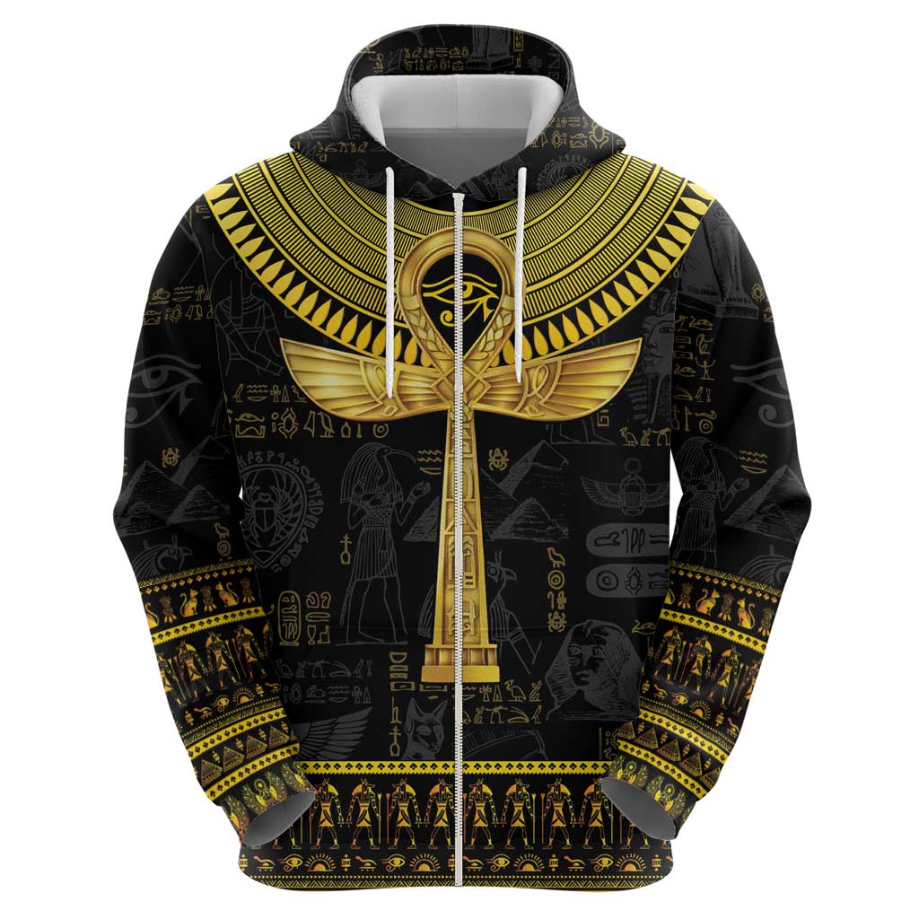 The Ankh Egyptian Hieroglyphs Hoodie LT9