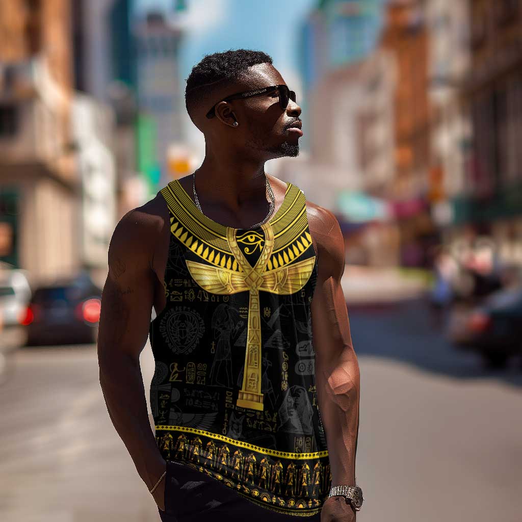 The Ankh Egyptian Hieroglyphs Men Tank Top LT9