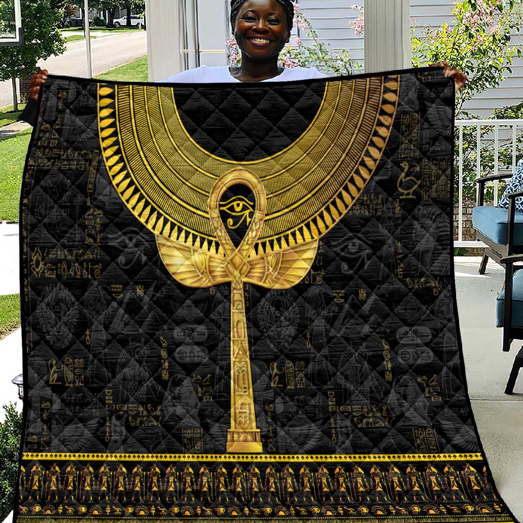 The Ankh Egyptian Hieroglyphs Quilt LT9