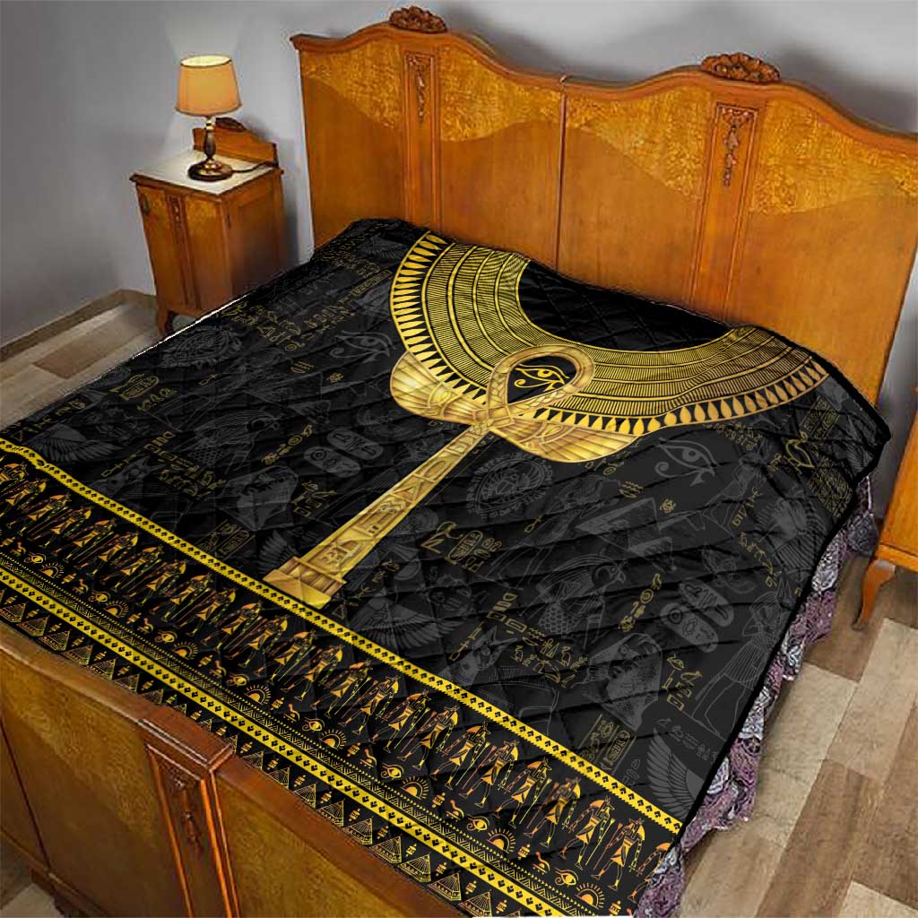The Ankh Egyptian Hieroglyphs Quilt LT9