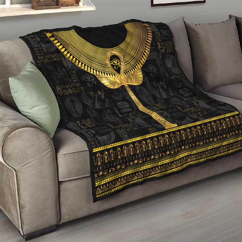 The Ankh Egyptian Hieroglyphs Quilt LT9