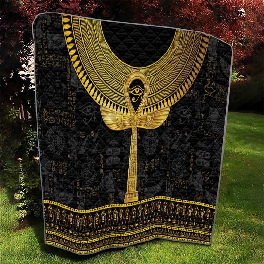 The Ankh Egyptian Hieroglyphs Quilt LT9