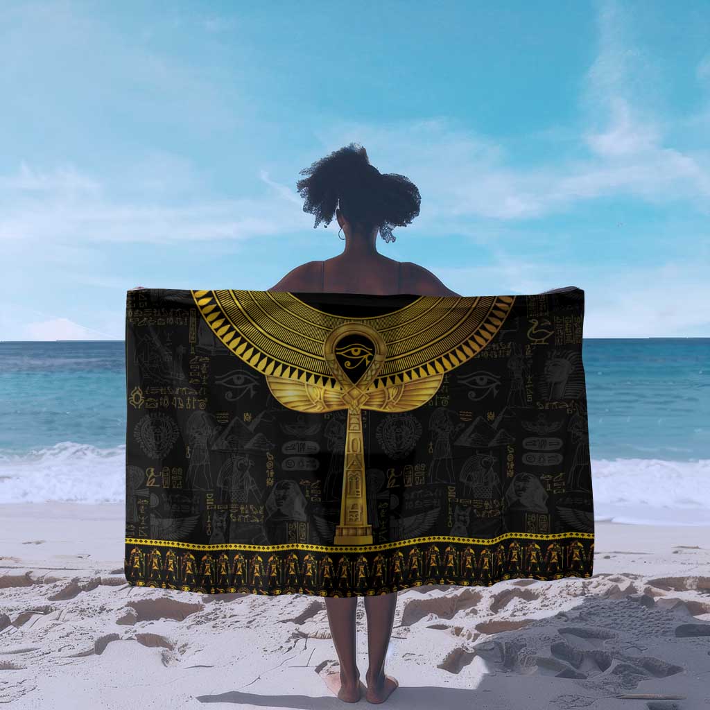 The Ankh Egyptian Hieroglyphs Sarong LT9