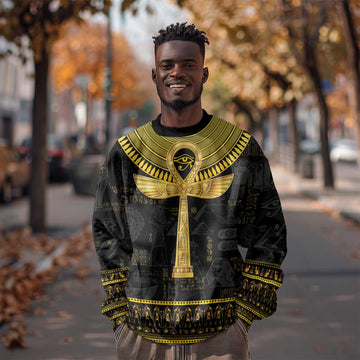 The Ankh Egyptian Hieroglyphs Sweatshirt LT9